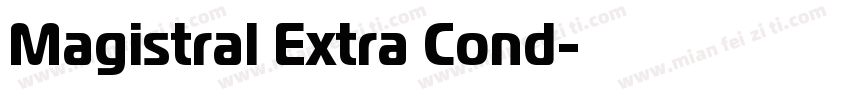 Magistral Extra Cond字体转换